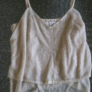 Beaded Cream Tank
